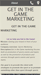 Mobile Screenshot of getinthegamemarketing.net